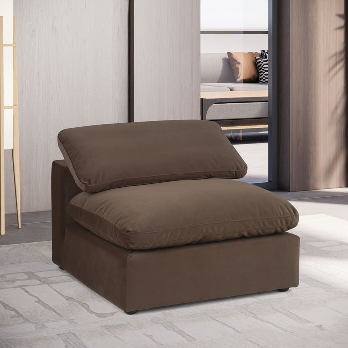 Comfy - Velvet Armless Chair - Simple Home Plus