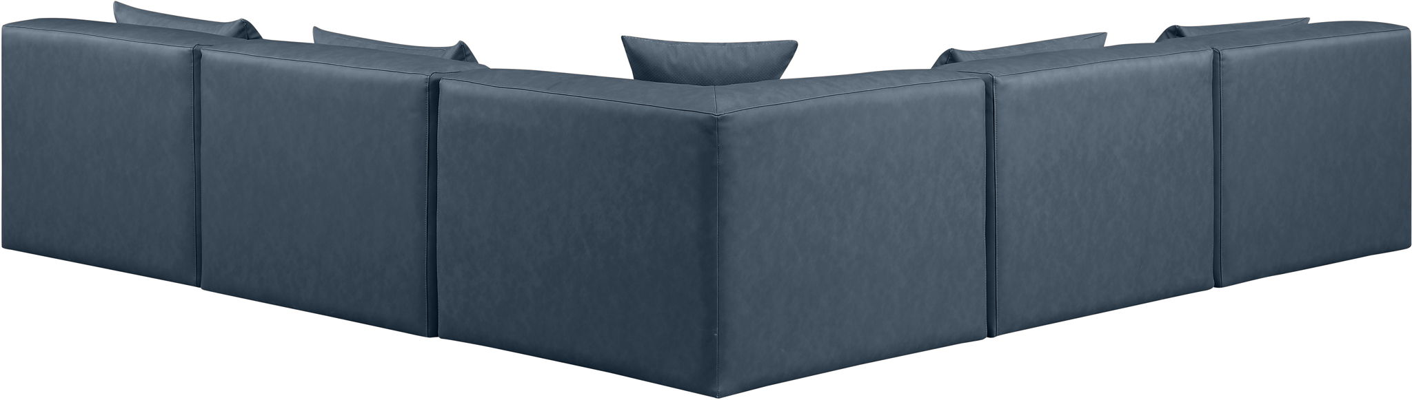 Cube - 5 Piece Modular Corner Armless Sectional - Simple Home Plus