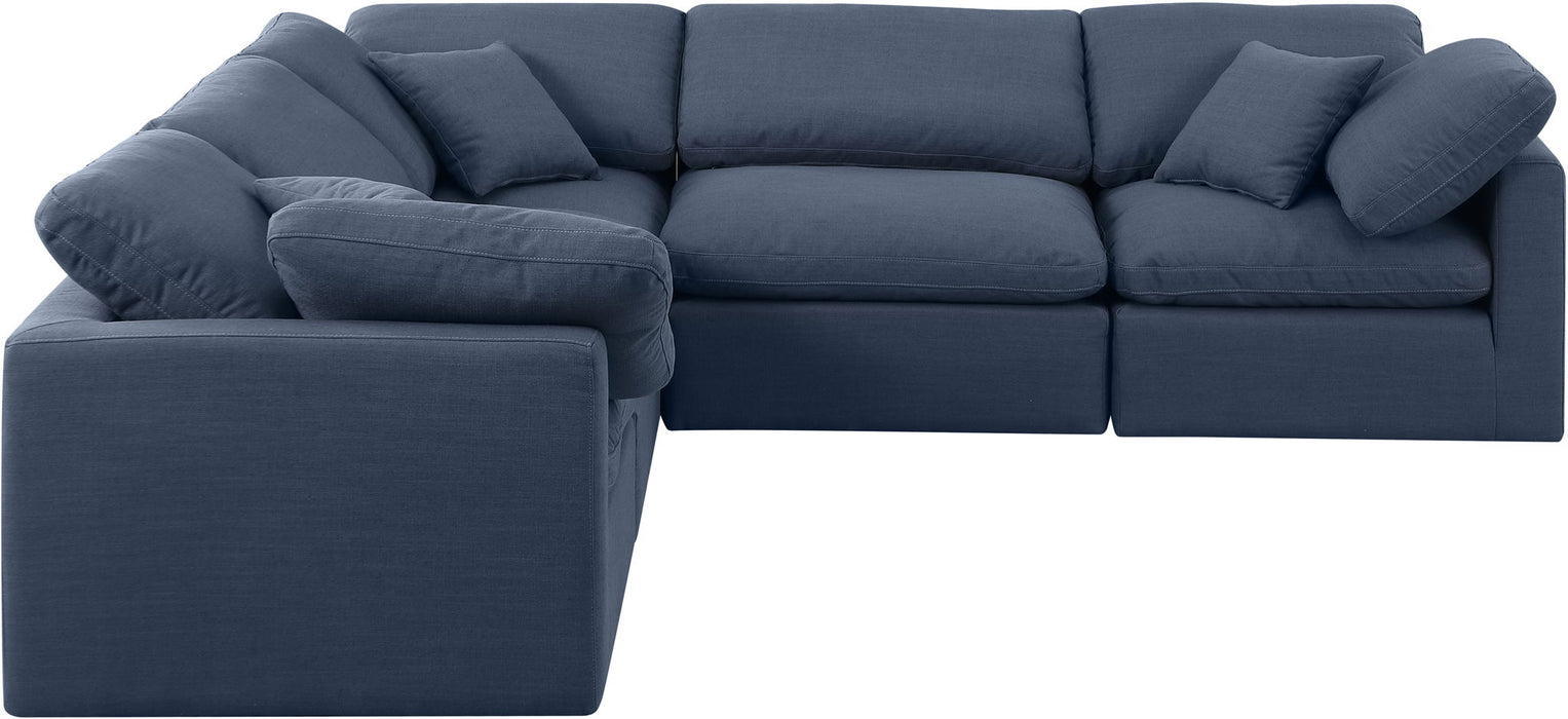Indulge - Linen 5 Piece Modular Corner Sectional - Simple Home Plus