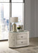 Sonya - 2-Drawer Upholstered Nightstand Bedside Table - Ivory - Simple Home Plus