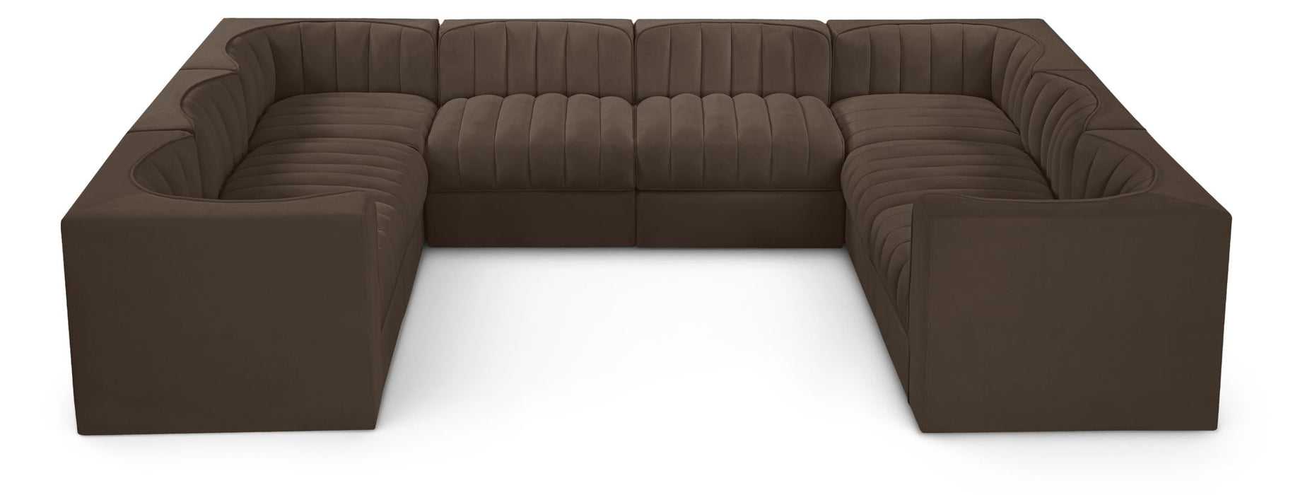 Rummi - Velvet Performance Fabric Upholstered Modular Sectional - Simple Home Plus