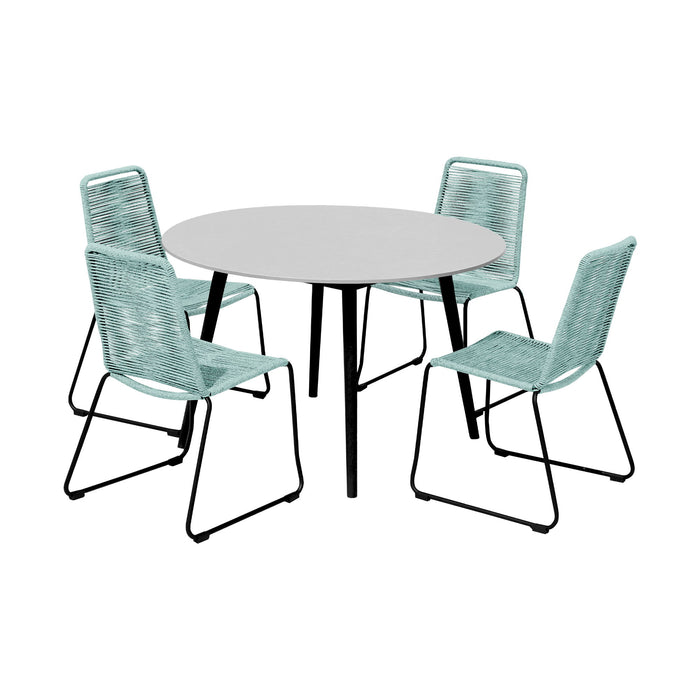 Kylie And Shasta - 5 Piece Outdoor Patio Dining Set - Simple Home Plus