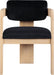 Sacha - Velvet Dining Chair With Natural Base (Set of 2) - Simple Home Plus