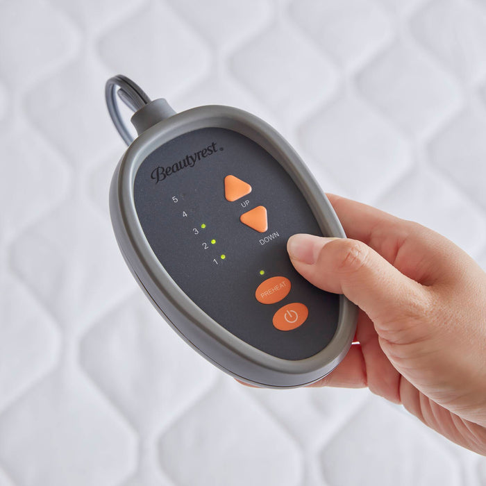 Heated Microfiber - Queen Heated Mattress Pad With 3M Scotchgard - White