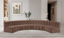 Arc - Faux Leather 7 Piece U-Shaped Modular Sofa - Simple Home Plus