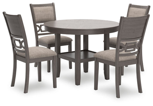 Wrenning - Gray - Dining Room Table Set (Set of 5) - Simple Home Plus