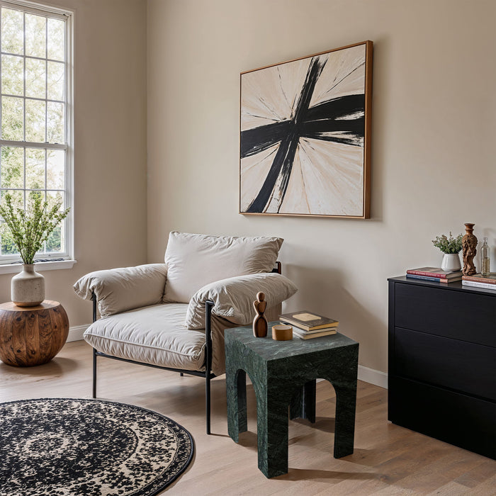 Palermo - Marble End Table - Simple Home Plus