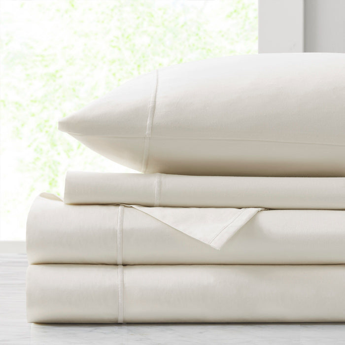 Luxury Egyptian - Queen Sheet Set - Ivory - Simple Home Plus