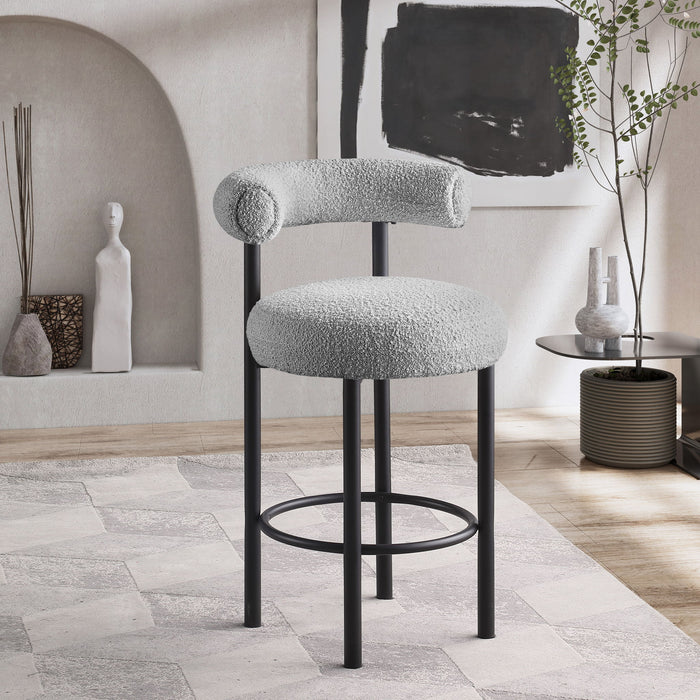 Bordeaux - Stool With Black Legs (Set of 2) - Simple Home Plus
