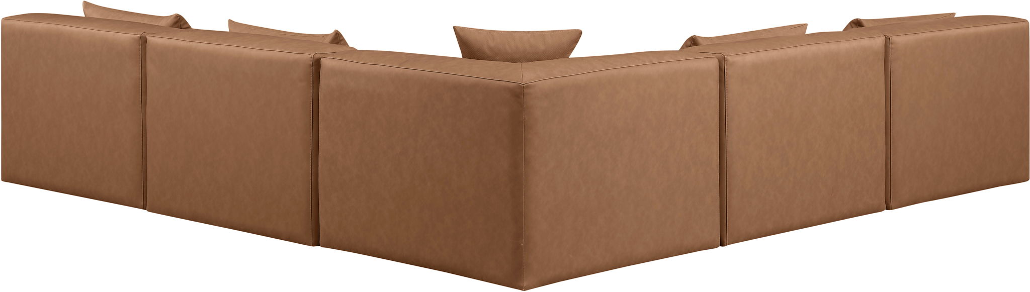 Cube - 5 Piece Modular Corner Armless Sectional - Simple Home Plus