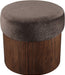 Nimes - Ottoman / Stool With Brown Base - Simple Home Plus