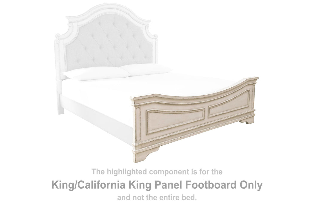 Realyn - King/Cal King Panel Footboard - Chipped White - Simple Home Plus
