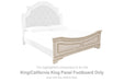 Realyn - King/Cal King Panel Footboard - Chipped White - Simple Home Plus