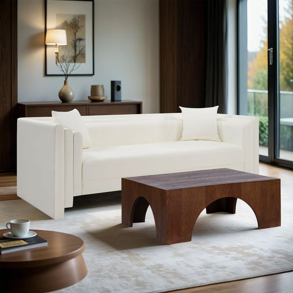 Everett - Vegan Leather Upholstered Sofa