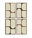 Icon - Mango Wood 4 Piece Wall Art - Brown / Natural - Simple Home Plus