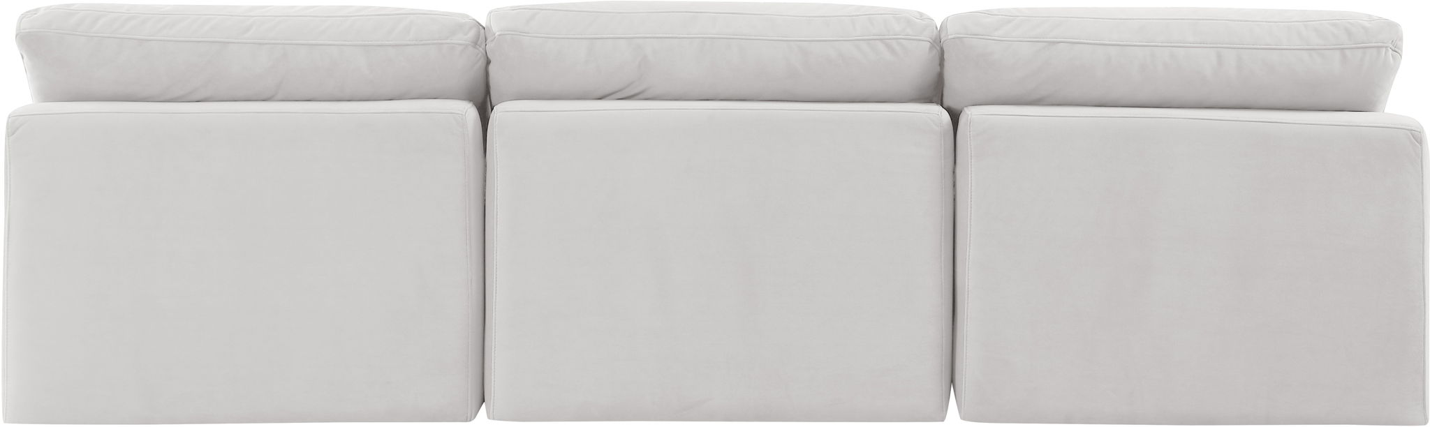 Indulge - Velvet 3 Seat Modular Armless Sofa - Simple Home Plus