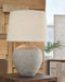 Dreward - Distressed Gray - Paper Table Lamp - Simple Home Plus