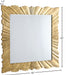 Golda - Leaf Mirror - Gold - Simple Home Plus