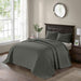 Quebec - Reversible Bedspread Set - Dark Gray - Simple Home Plus