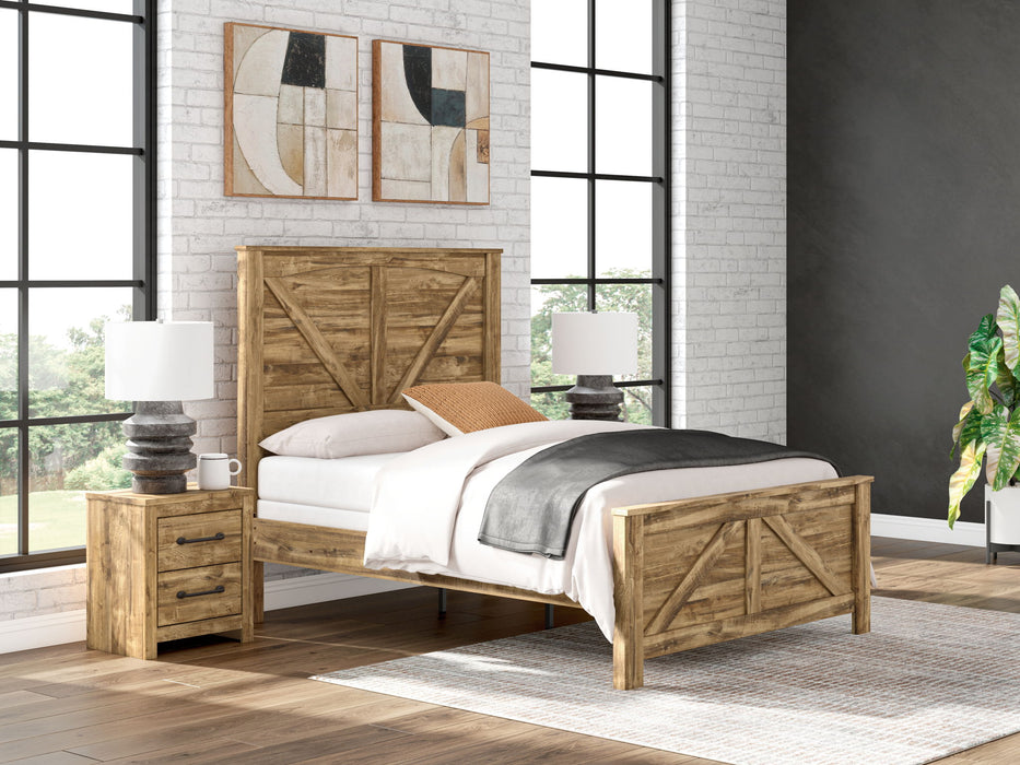 Maystonna - Crossbuck Panel Bed - Simple Home Plus