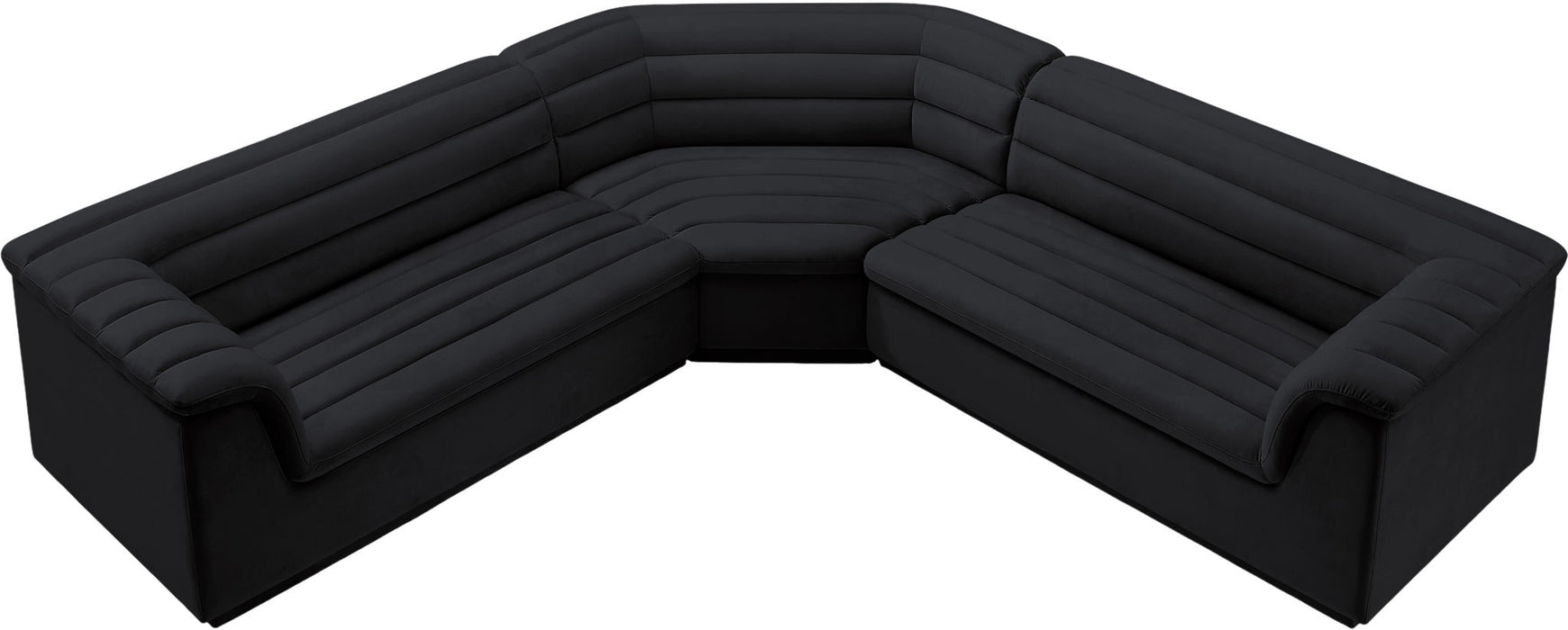 Cascade - Velvet Modular Sectional - Simple Home Plus