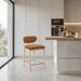 Riccio - Fabric Stool - Natural Frame - Simple Home Plus