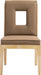 Gwendolyn - Faux Leather Dining Side Chair With Natural Frame (Set of 2) - Simple Home Plus
