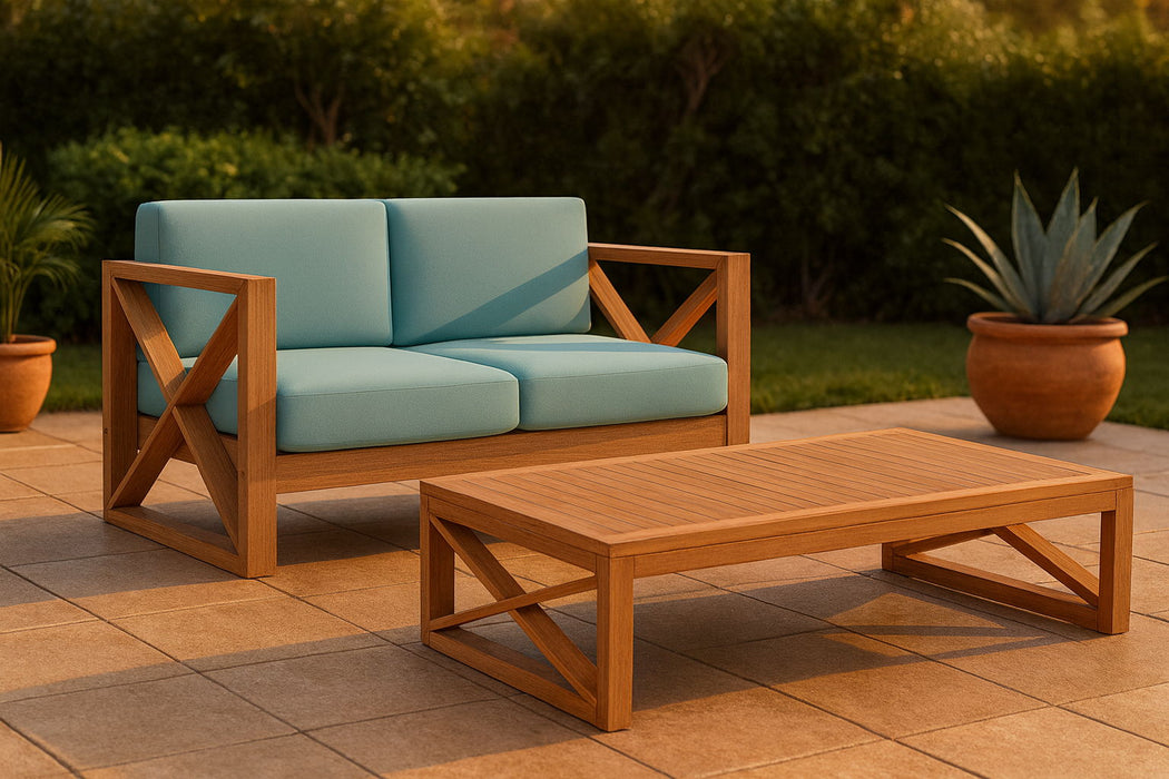 Anguilla - Water Resistant Outdoor Loveseat - Simple Home Plus