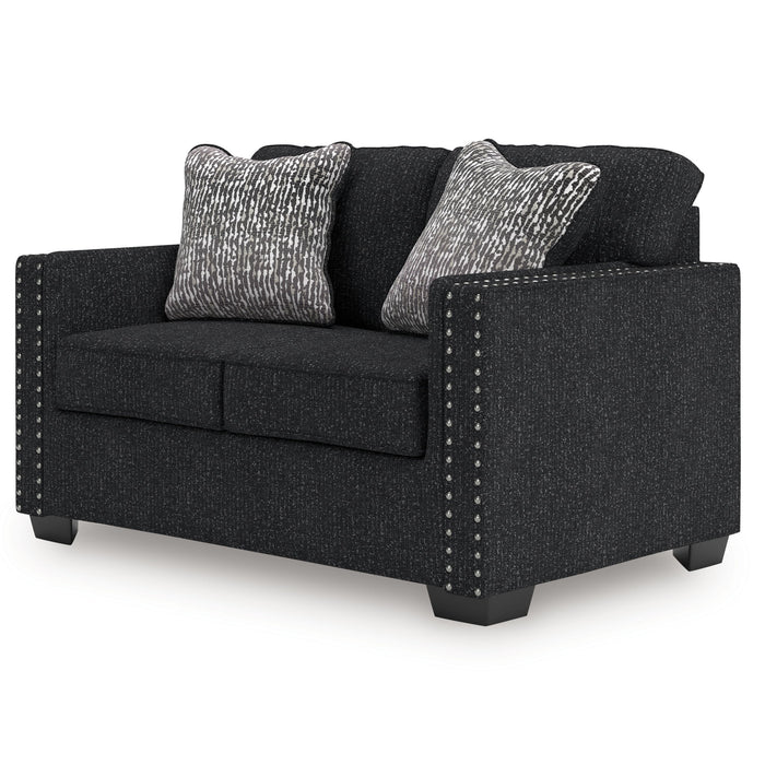 Jasmine Peaks - Loveseat - Coal - Simple Home Plus
