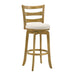 Melindra - Modern Farmhouse Swivel Wood Bar Height Kitchen Bar Stool - Simple Home Plus
