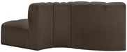 Arc - Boucle Fabric 3 Piece Modular Sofa - Simple Home Plus