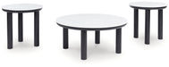 Xandrum - Black / White - Occasional Table Set (Set of 3) - Simple Home Plus