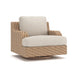 Wrights Beach - Swivel Glider Chair With Cushion - Beige - Simple Home Plus