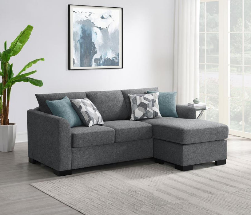 Storey - Upholstered Sleeper Sectional Chaise Sofa - Simple Home Plus
