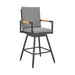 Crown - Outdoor Patio Swivel Bar Stool - Simple Home Plus