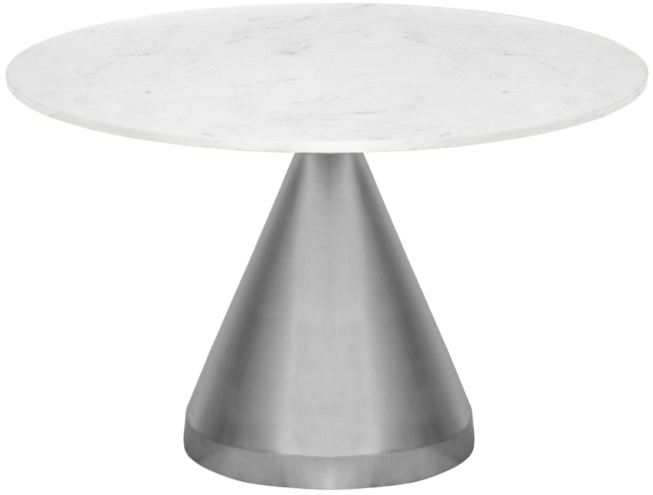 Emery - Marble/Stone Dining Table - White - Simple Home Plus