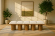 Pavilion - 5 Piece Modular Bench With Walnut Base - Simple Home Plus