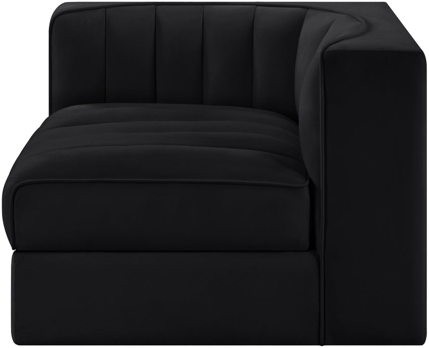 Rummi - Velvet Performance Fabric Upholstered Modular Corner Chair - Simple Home Plus