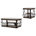 Laney - Glass Top Coffee And End Table Set - Simple Home Plus
