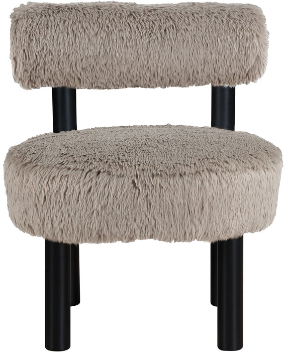 Ambre - Vegan Shearling Fabric Upholstered Accent Chair - Simple Home Plus