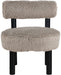 Ambre - Vegan Shearling Fabric Upholstered Accent Chair - Simple Home Plus
