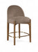 Torino - Counter Stool With Brushed Brown Base - Simple Home Plus