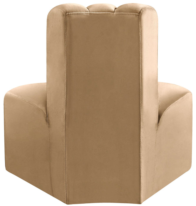 Arc - Velvet Reverse Corner Chair - Simple Home Plus