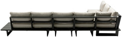 Maldives - 5 Piece Water Resistant Outdoor Patio Modular Sectional With Gray Base - Simple Home Plus