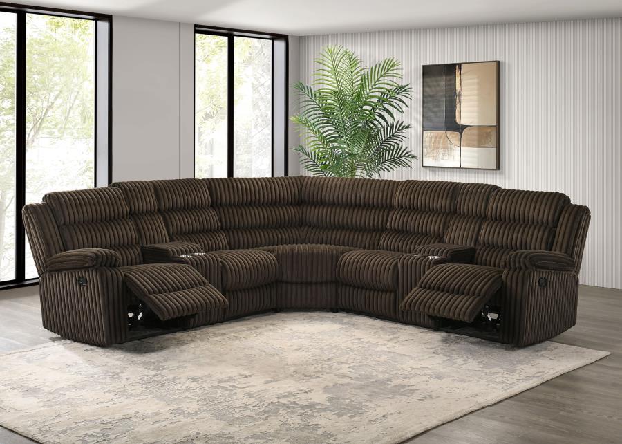 Atkinson - Upholstered Reclining Sectional Sofa - Simple Home Plus