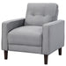 Bowen - Upholstered Track Arm Tufted Accent Chair - Simple Home Plus