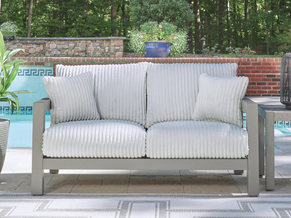 Hurley Park - Loveseat With Cushion - Gray - Simple Home Plus