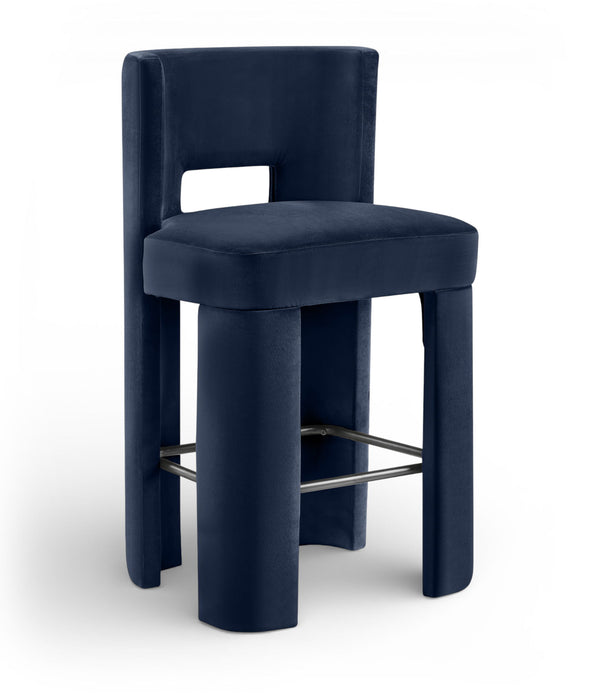 Zuno - Velvet Performance Fabric Upholstered Bar Stool (Set of 2) - Simple Home Plus