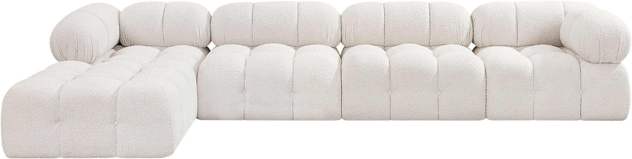 Ames - 5 Piece Fabric Modular Sectional - Simple Home Plus