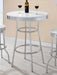Retro - Round 30" 1950's Bistro Pub Height Bar Table - Simple Home Plus